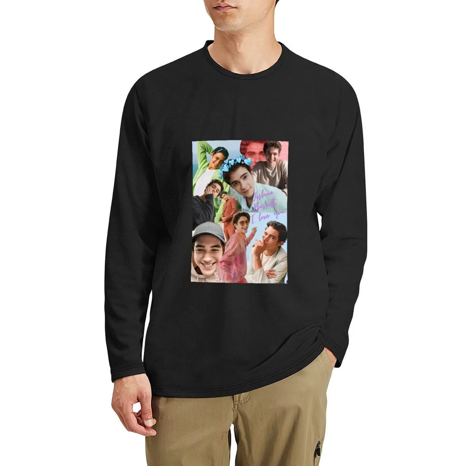 

Joshua Bassett collage Long T-Shirt vintage t shirt sweat shirts vintage clothes sweat shirt t shirts men