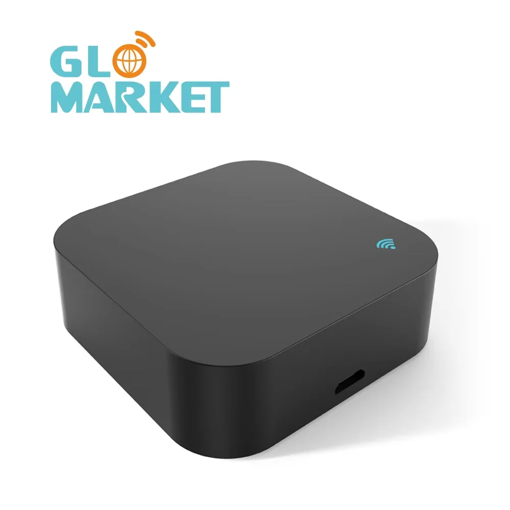 

Glomarket Smart WiFi/Zigbee ИК-пульт дистанционного управления с датчиком температуры и влажности Приложение Tuya Дистанционная поддержка Alexa Google