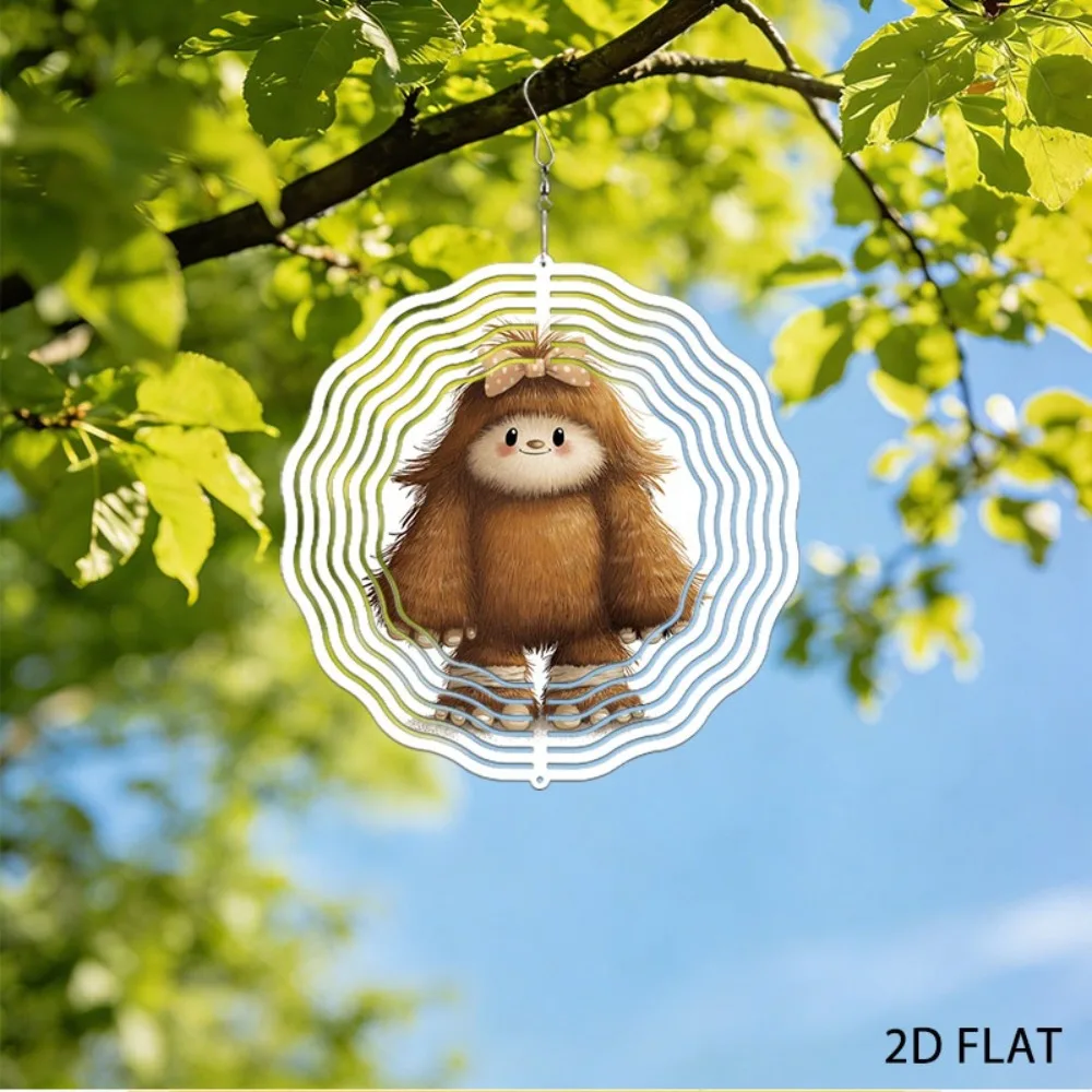 

Cartoon Metal Wind Chime, Cute Plush Outdoor Garden Decor, Soft Iron Lawn Art Hanging Ornament