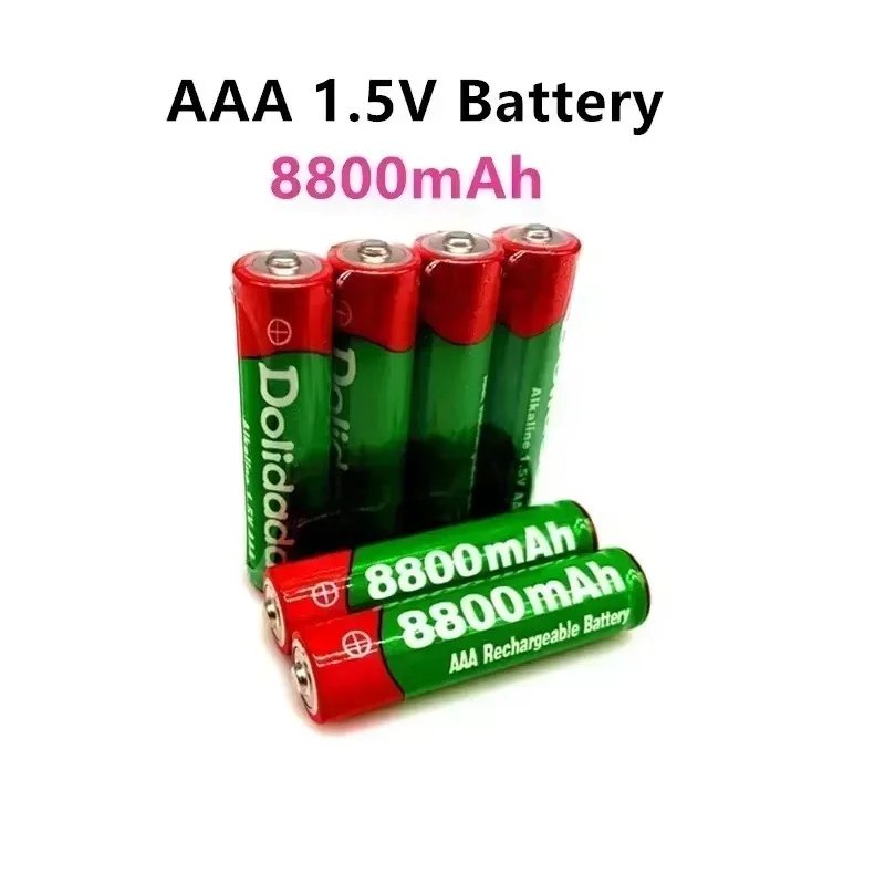 Batería recargable alcalina para luz led de juguete, pila recargable de 2020 V, AAA, 1,5 mah, 8800 V, + envío gratis, 🔋