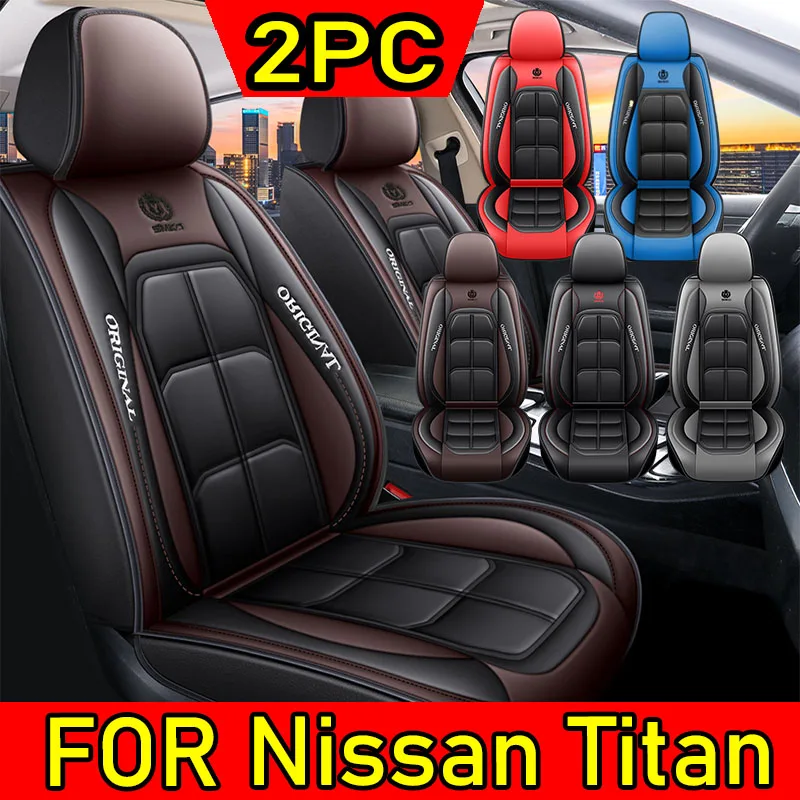 

FOR Nissan Titan Car seat covers, waterproof artificial leather wear-resistant front fully wrapped muscle seat cushion covers