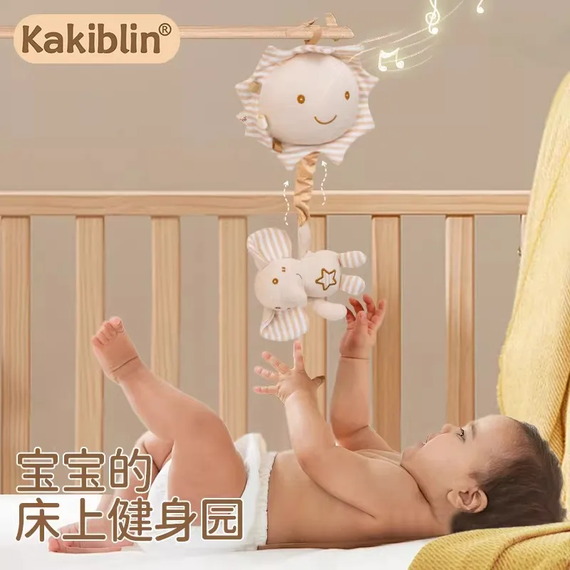

Музыкальный колокольчик из органического хлопка для малышей, восьмиугольная звуковая коробка, подвесное украшение для кроватки и автомобиля