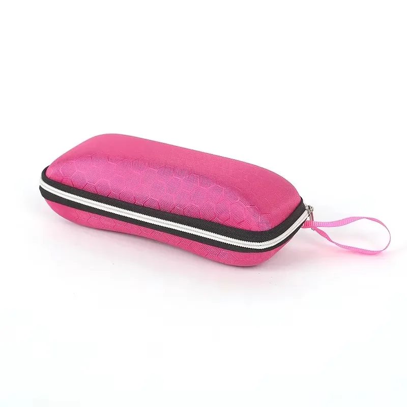 Portable Glasses Case For Women Men Sunglasses Box With Lanyard Zipper Eyeglass Case Cover Protector image 4