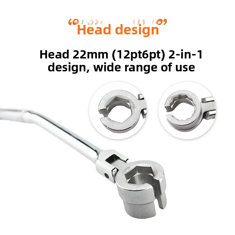 

Two-in-One 6&12 Point Oxygen Sensor Socket Wrench Professional Auto Repair Oxygen Sensor Removal Tool