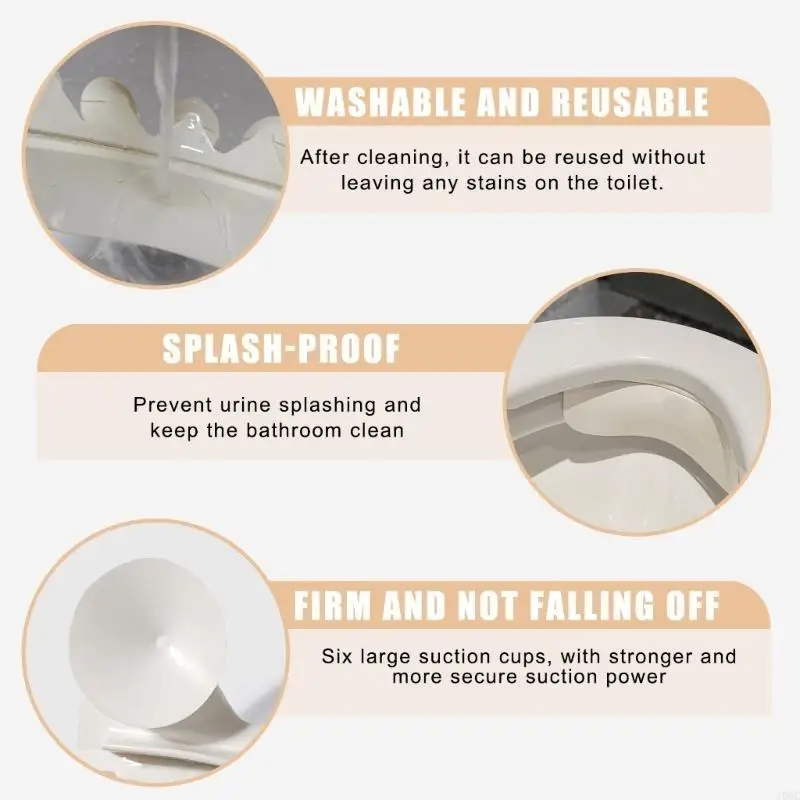 

Универсальное сиденье для унитаза, защита от брызг, гигиенический аксессуар для ванной комнаты из ПВХ J0MC