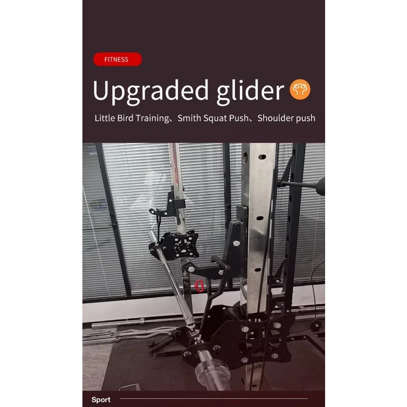 Upgraded Glide Smith Machine Squat Pulley, Bearing High Pull Sliding Assembly, Fitness Equipment Accessories