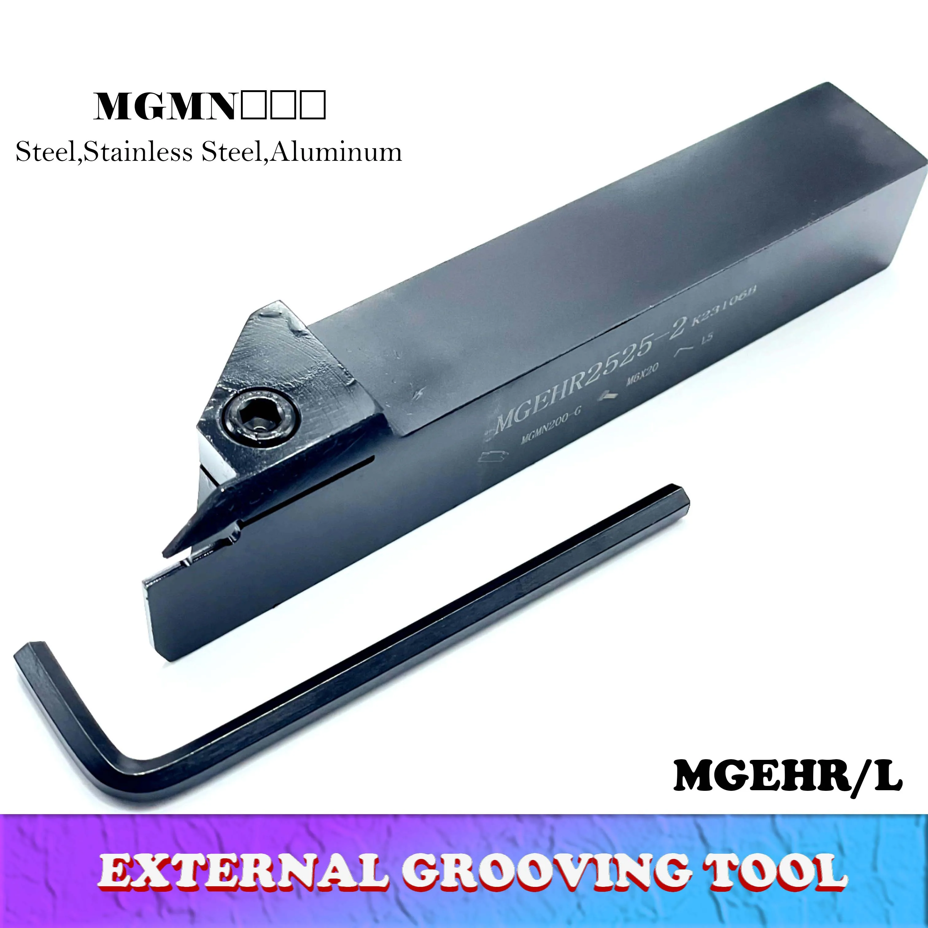 Suporte de Ferramenta de Ranhuramento Original 1.5 mm mm 2.5 mm mm mm mm Inserções de Carboneto Torno Cnc Ferramenta de Corte de Torneamento Mgehl2525 Mgehr2525