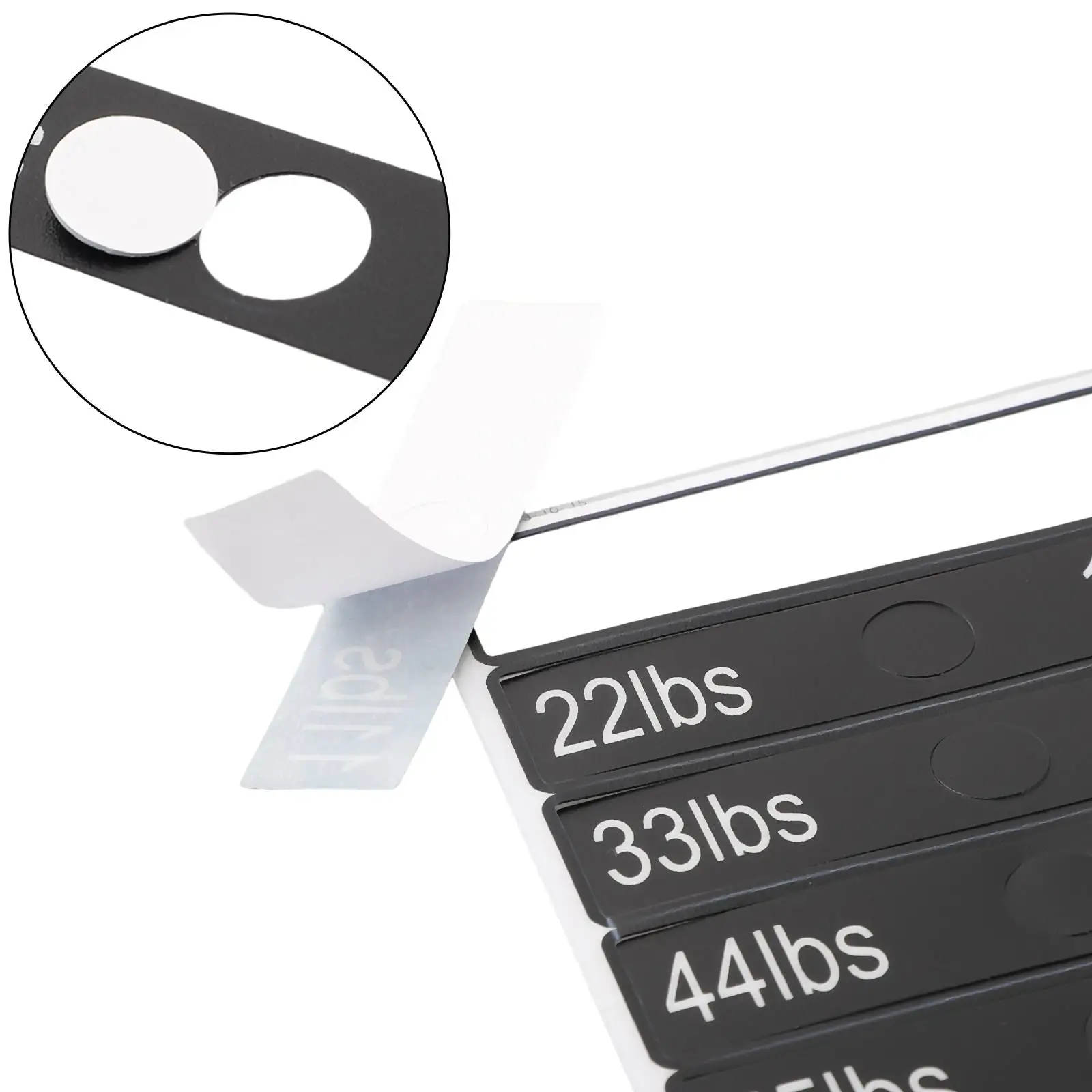 Weight Sticker Labels Ensures Long Lasting Performance Ideal For Gym And Power Equipment Easy To Apply And Remove