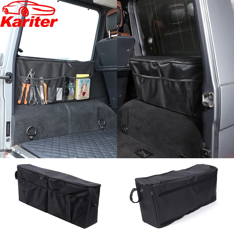 

For Mercedes-Benz G-Class W463 2004-2018 Oxford Cloth Car Trunk Side Storage Bag Organizer Stowing Tidying Car Accessories