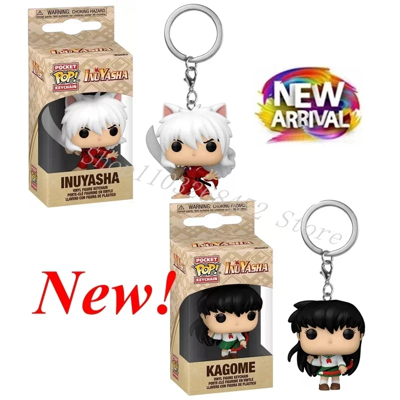 Novo Funko Pocket Keychain INUYASHA 2026 - Coleção de Figuras de Ação Inuyasha Kagome - Brinquedos POP para Presente de Natal e Aniversário