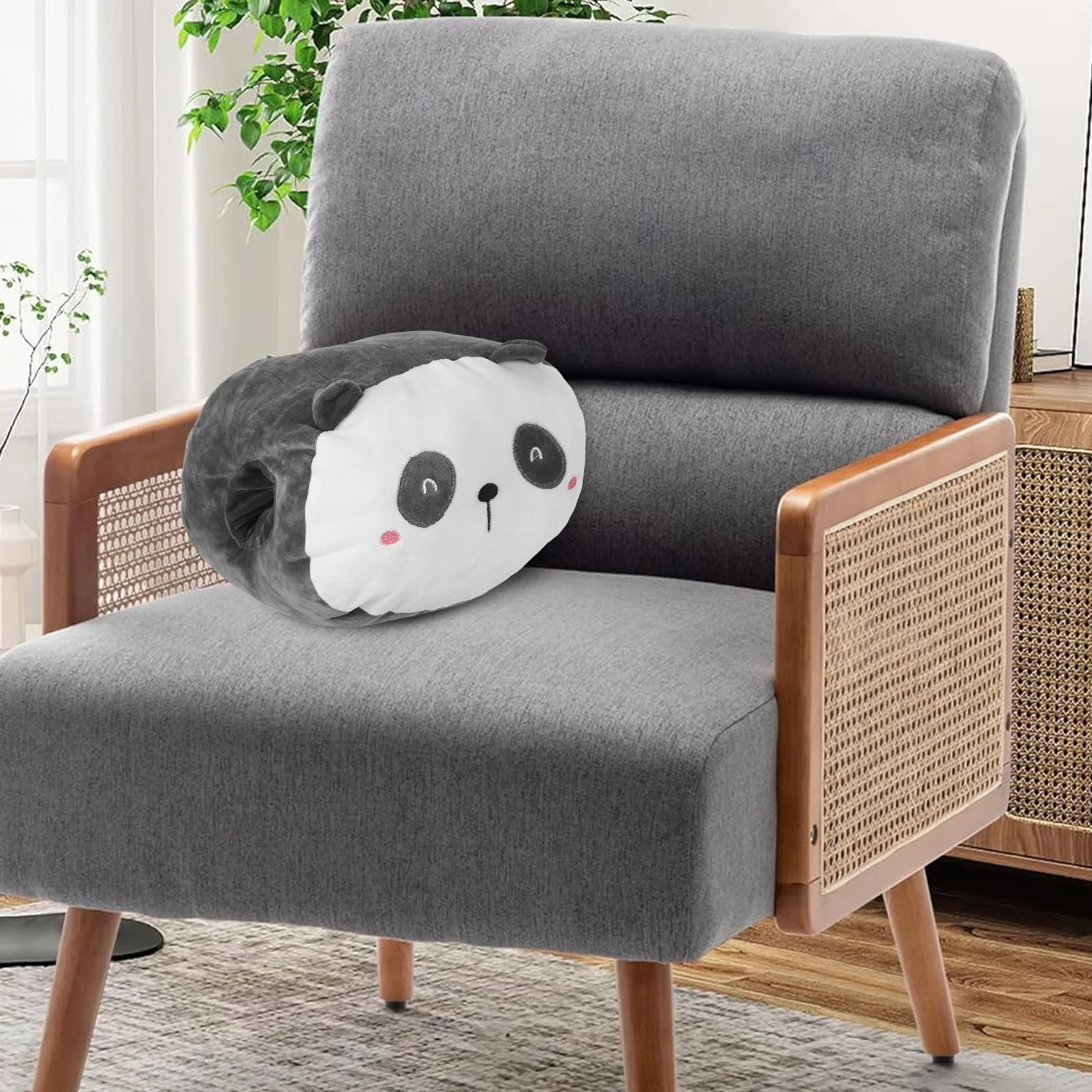 Travesseiro de mão quente macio recheado dos desenhos animados almofadas para sofá cama carro decoração casa dormir nap apoio almofada traseira