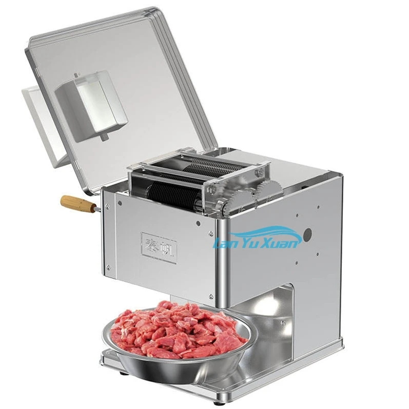 

Commercial Automatic Electric Chicken Fillet Breast Fresh Pork Beef Meat Slice Slicer Slicing Cutter Cutting Machine Mini