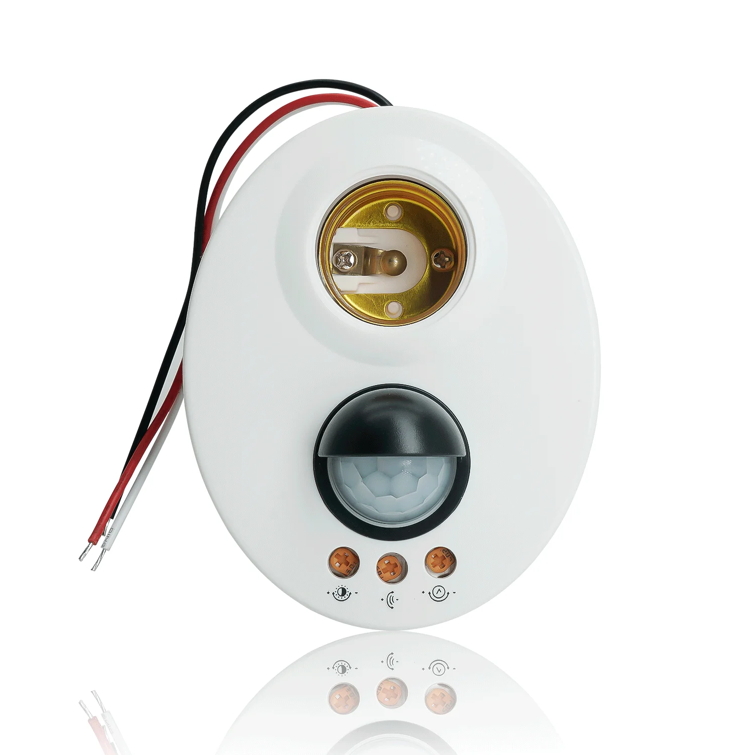E27 Infrared LED light Holder Switch PIR Motion Sensor Adjustable Delay Base Holder