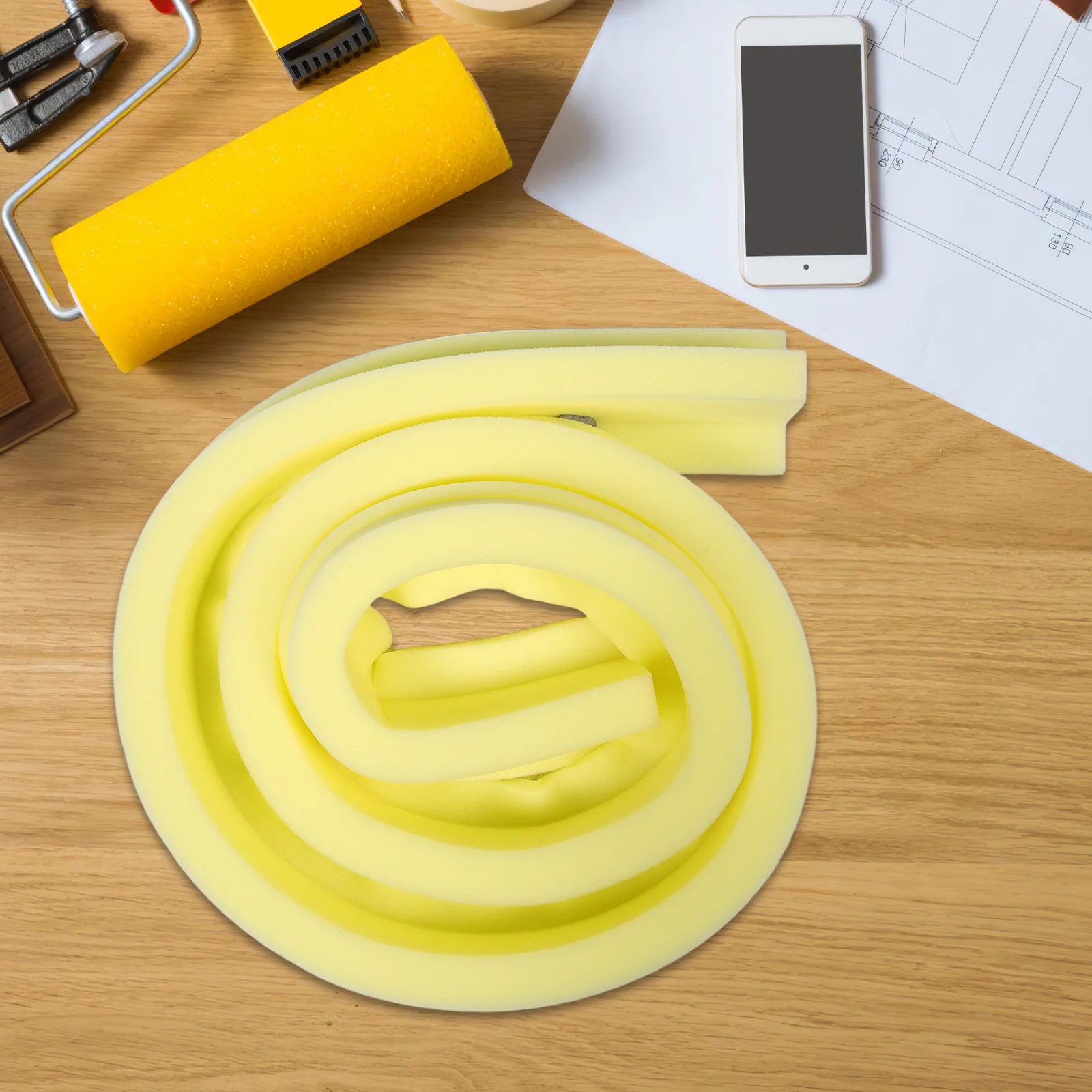 Relleno de Espuma en Forma de L de Alta Densidad de 2 Metros para Rellenar Huecos en Camas, Muebles de Dormitorio, Evita que el Colchón se Deslice