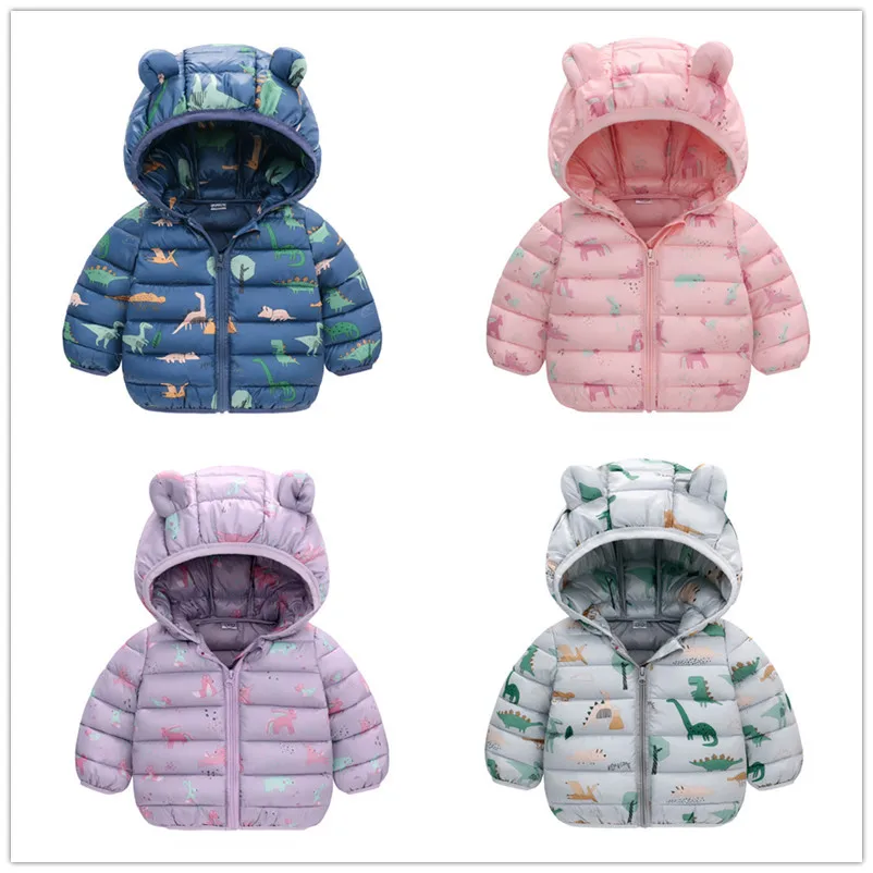 

2025 autumn and winter new cartoon children's down cotton clothes boys and girls cotton clothes medium and small children's shor