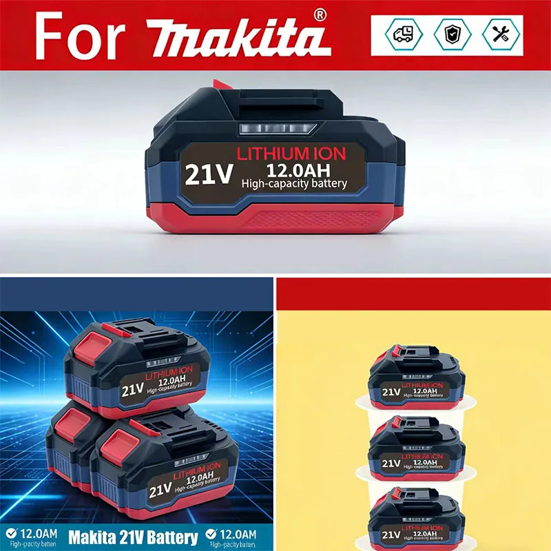 

For BL1860 6AH For Makita 18V Battery Power Tools Li-ion Replacement LXT BL1850 BL1840 for 18 V Screwdriver with BMS TPCELL 18V