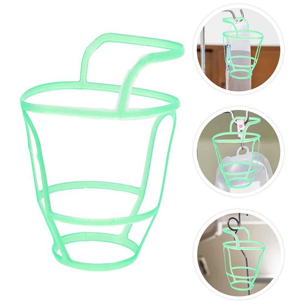 

20pcs Reusable Portable Plastic Infusion Bottle Holder Drip Saline Net Transparent Durable Hanger Easy Clean