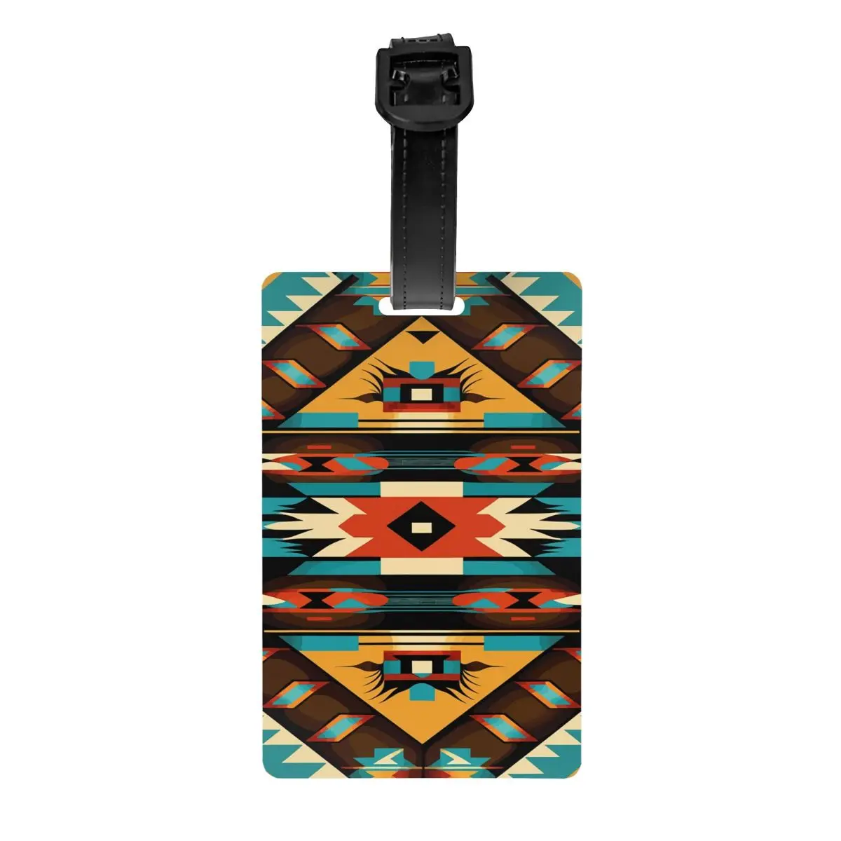 

Native American Patterns Luggage Tags for Suitcases Funny Baggage Tags Privacy Cover ID Label