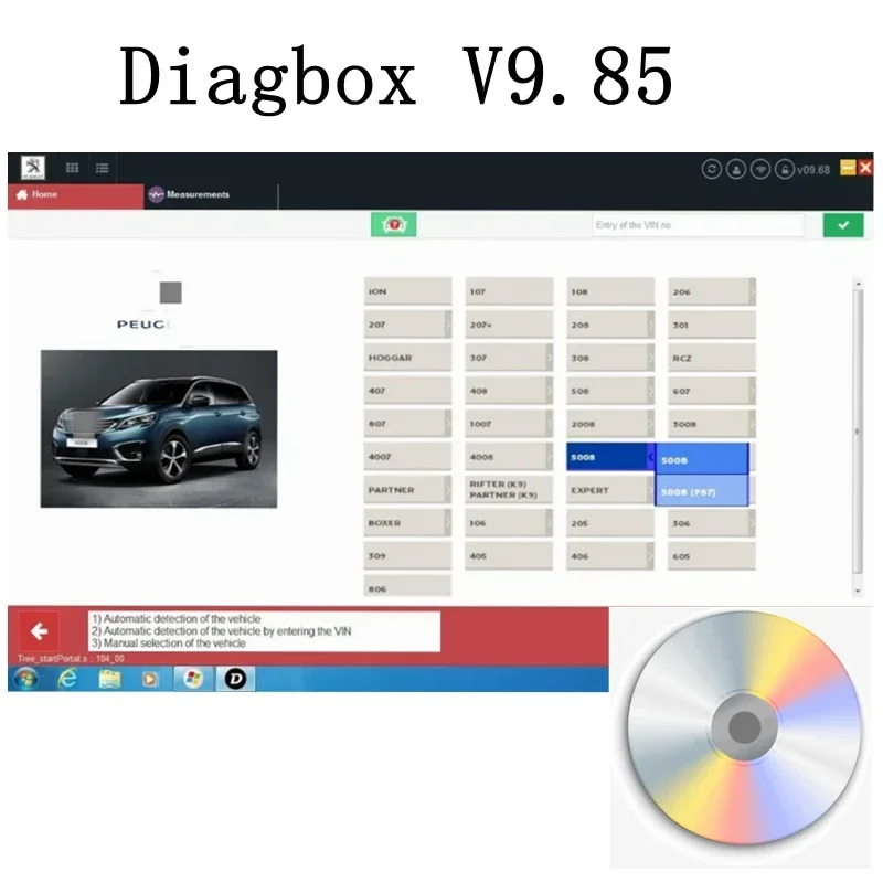 2024 Latest Diagbox V9.85 version Direct original installation work with Lexia3 PP2000 Diagnose Adaptations Diagbox For Peogeot