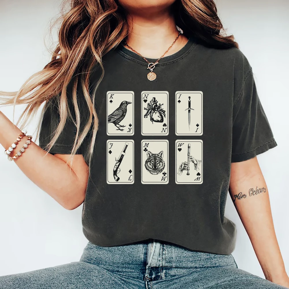 Six of Crows Unisex Shirt Kaz Brekker Shirt Crooked Kingdom Graphic Shirt Book Lovers Gift Unisex Summer Fashion Casual Top Tee
