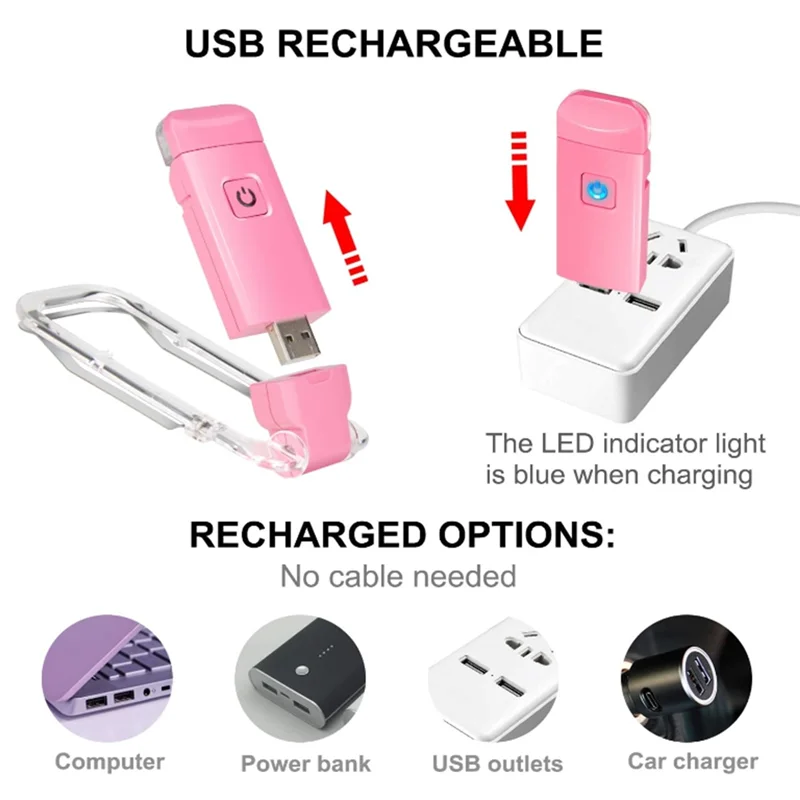 AT29-USB Rechargeable LED Bookmark Book Lamp  Flexible Bright Clip On Book Lights Mini Night Light For Eye Protection