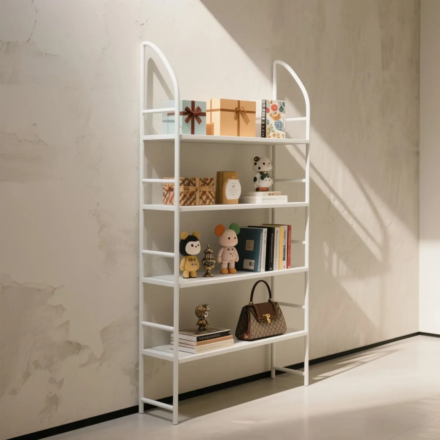 Book storage rack, model figurine display, room item storage rack, floor-standing storage rack, display cabinet