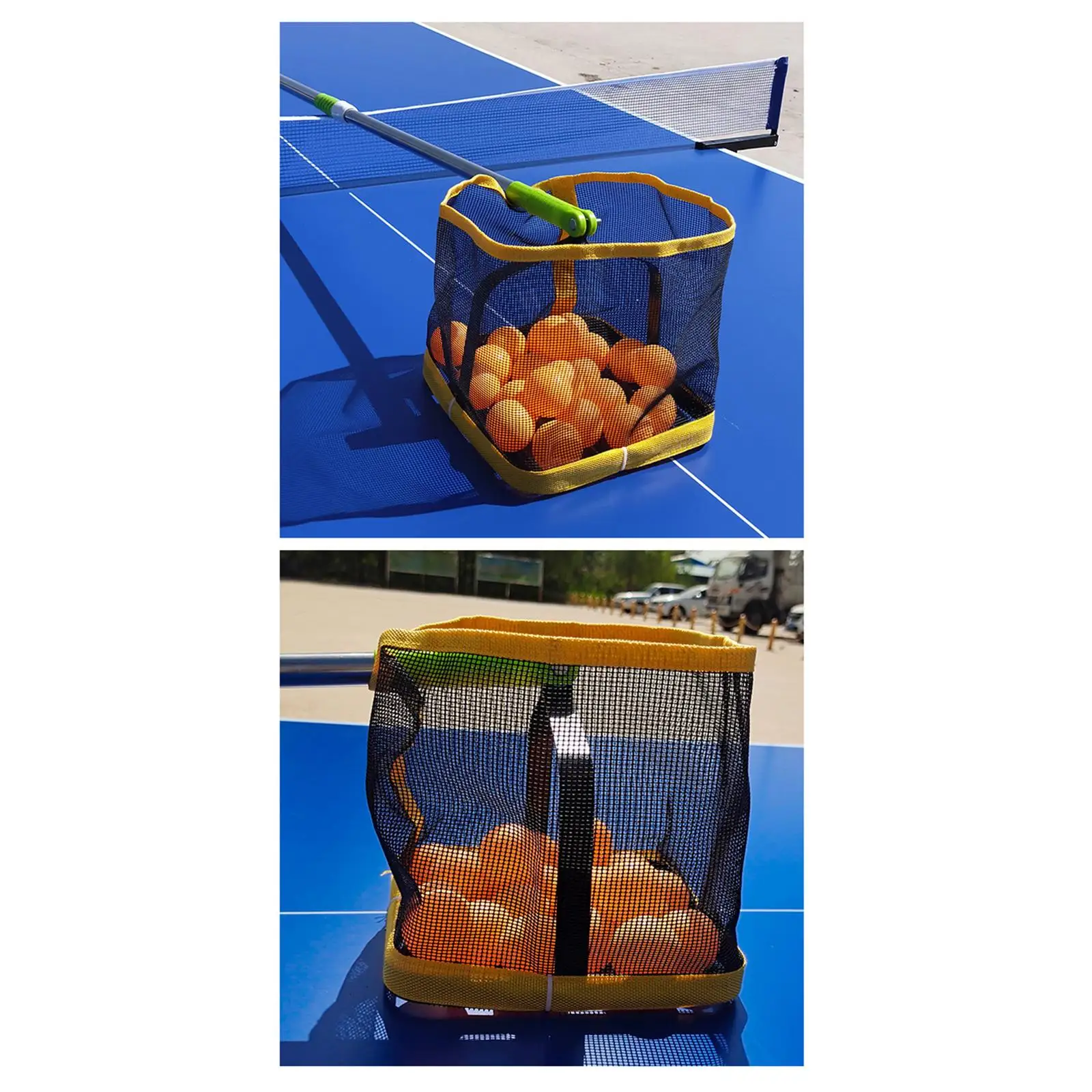 Practice Ball Picker Telescopic Collection Net Tennis Ball Basket Storage Accessories for Tennis Table Tennis Match