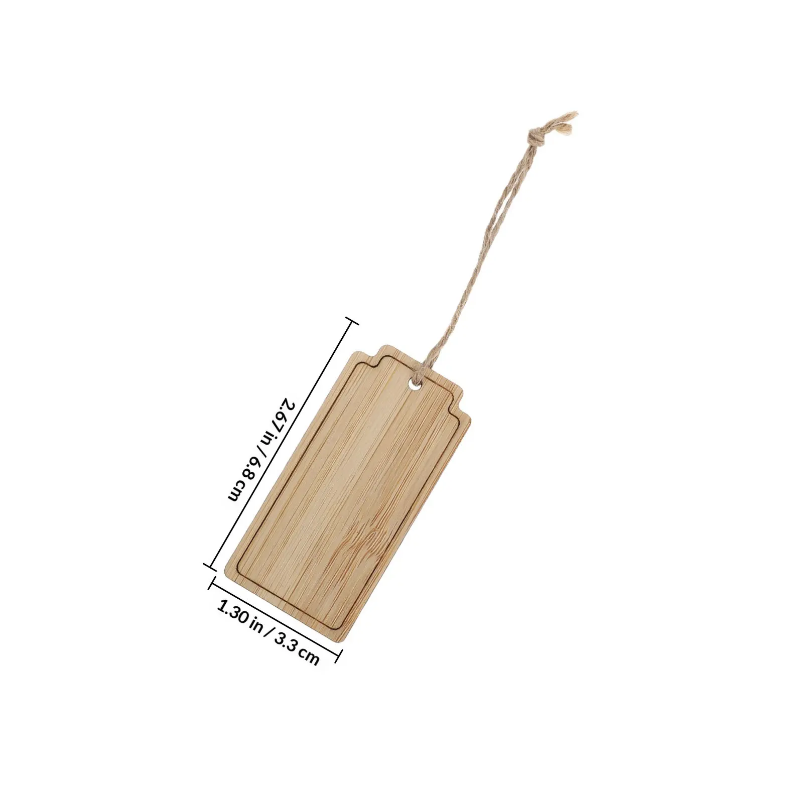 10Pcs Bamboo Garden Labels Splinterfree Reusable Plant Identification Tags Minimalist Hanging Signs for Flower Pots Vegetables
