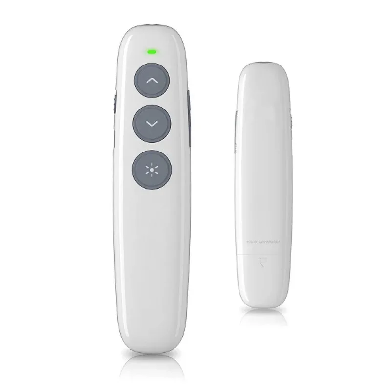 USB قابلة لإعادة الشحن لاسلكية ليزر ، قلم تحكم عن بعد مع مؤشر ليزر أحمر ، RF Pointer PPT Clicker