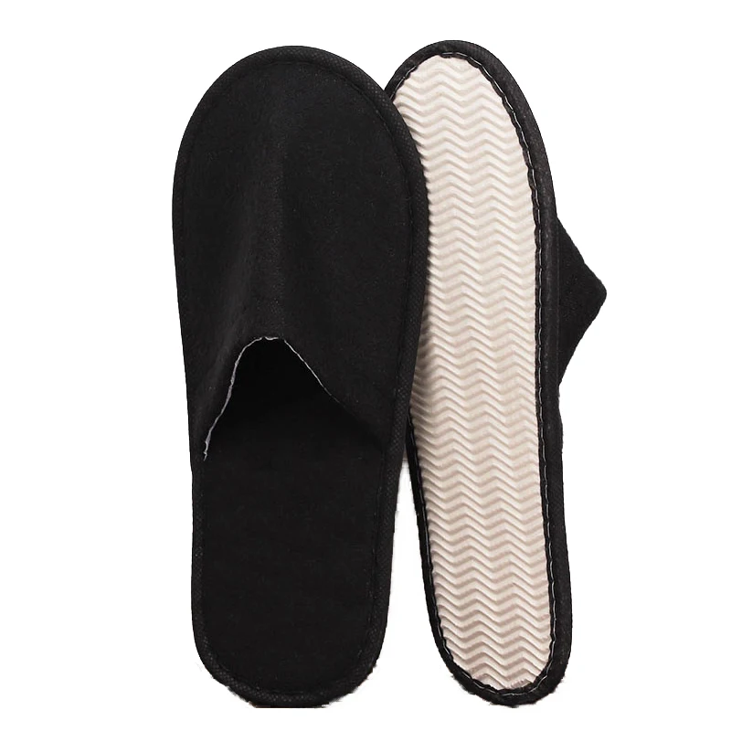 Wholesale Four Seasons Hotel Disposable Slippers Women Men Soild Color Slippers SPA Hotel Guest Slippers Indoor Home Shoes