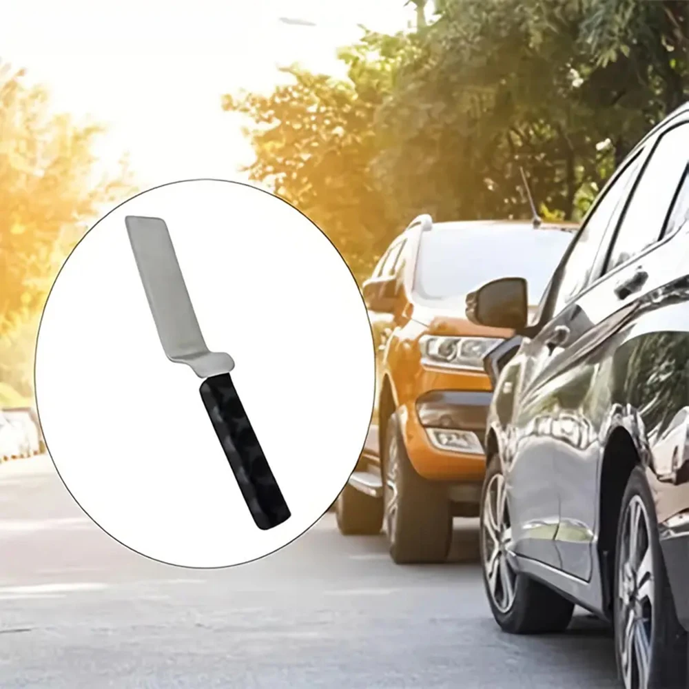 

New Car Dent Repair Tool Stainless Steel Z-Type Rubber Handle Leveling Flapping Pad Body Dent Removal Tool