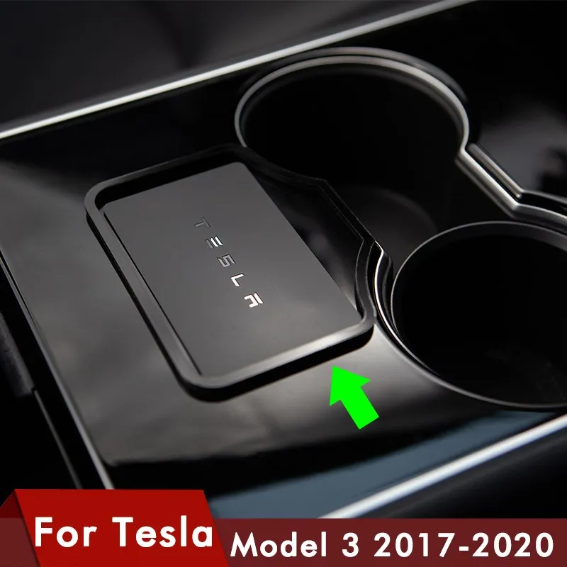 For Tesla Model 3 Y Accessories Three 2020 Car Engine Start Card Key Trim Frame Holder Fixer Limiting Sticker
