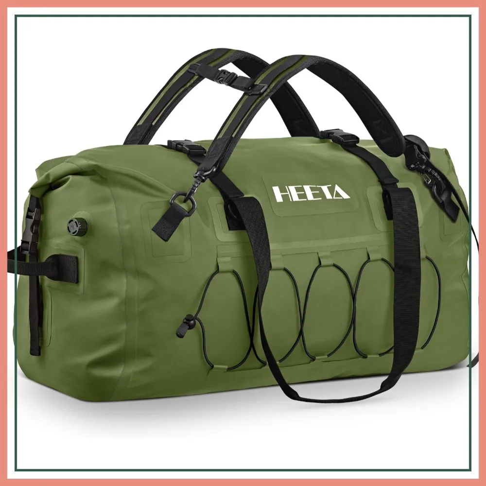 

60L/80L Extra Large Rolltop Dry Bag Backpack, Waterproof Duffel for Kayaking Rafting Camping Gym Travel