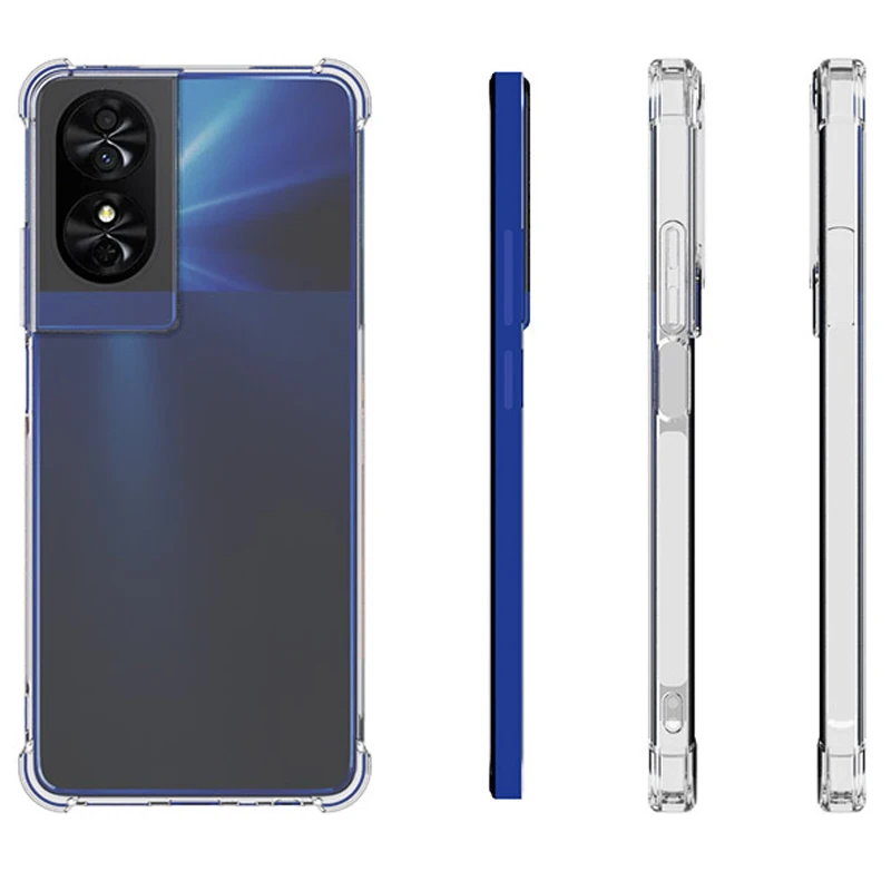 Funda TCL 50 SE 4G con cojín de aire a prueba de golpes, Airbag transparente, parachoques de silicona, funda trasera de TPU, funda de teléfono suave para TCL 40 Nxtpaper 4G