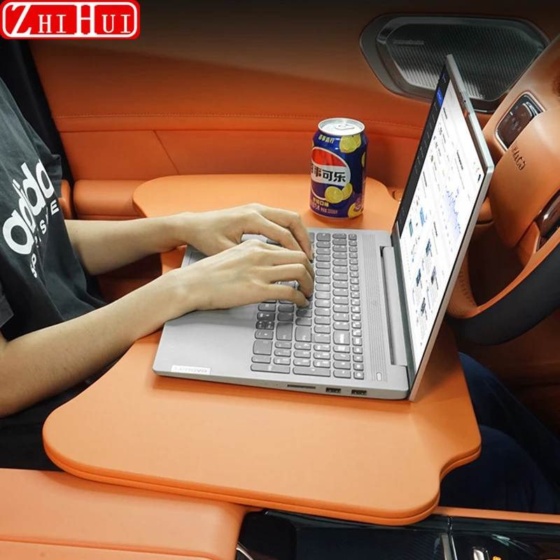 For Lynk & Co 900 Car Mounted Small Desk Office Desk Dining Table Rear Interior Computer Desk Auto Decorative Accessories