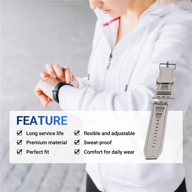 ZIZI Strap For  Watch Band 49Mm Rubber Sport Bracelet Wristband Replacement Accessories