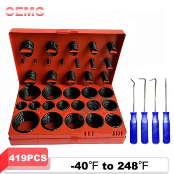 Kit de juntas de sellado de junta tórica NBR, sello de arandela de plomería hidráulica Universal resistente al aceite para reparación de grifería automotriz de plomería de coche