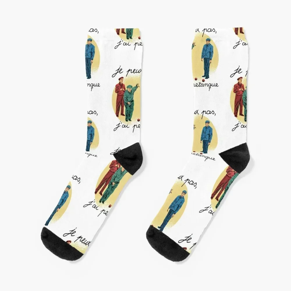 

JE PEUX PAS, J'AI PETANQUE Socks colored sheer cute christmas stocking Ladies Socks Men's