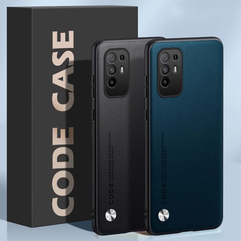 Luxury PU Leather Case For OPPO A94 5G Back Cover Matte TPU Silicone Full Protection Phone Case For OPPO Reno 5Z Reno5 Z Reno5Z