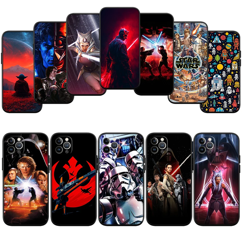 Capa de Telefone de Alta Qualidade do Filme Star Wars para iPhone 16 15 14 13 12 Pro Max Plus Mini