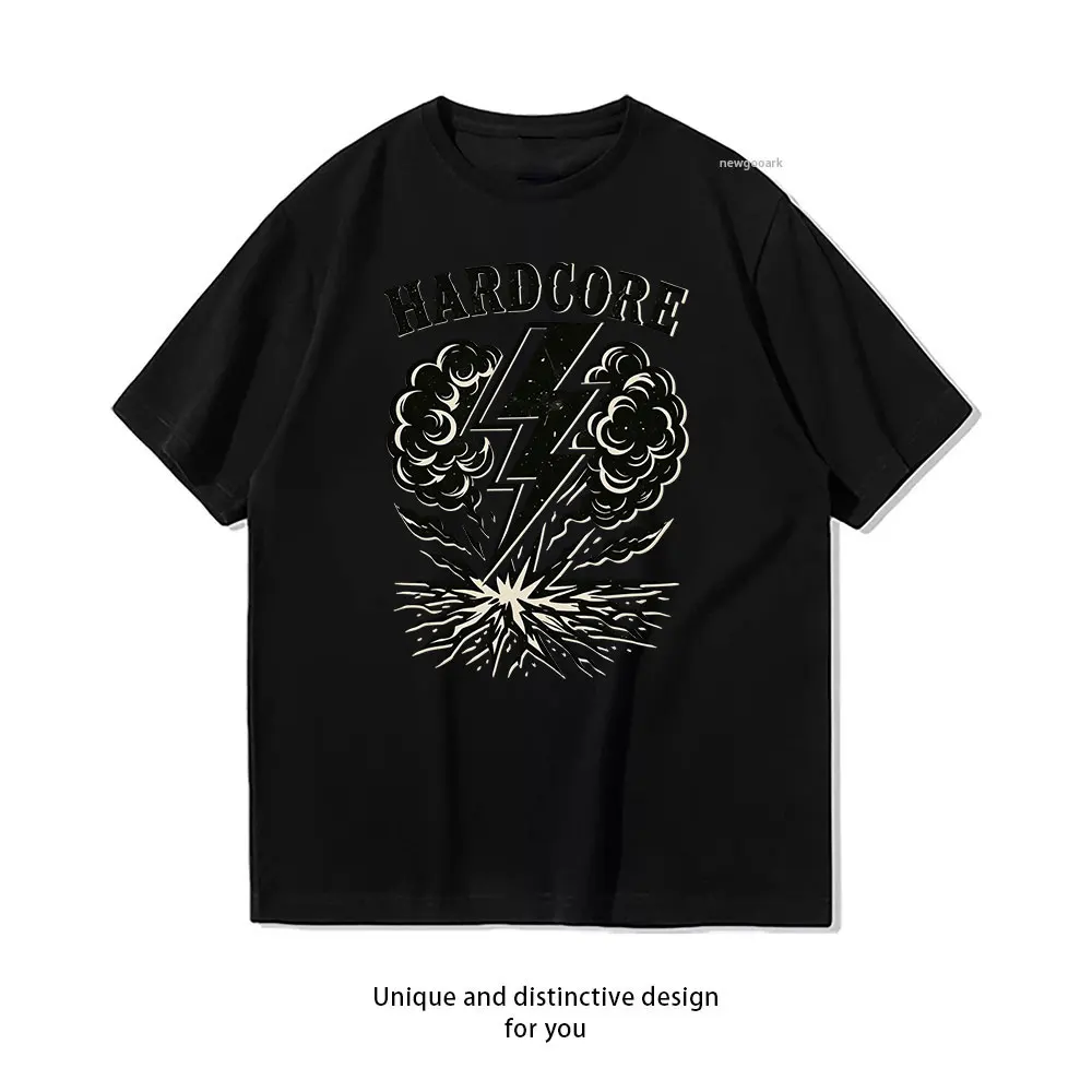 Raging Bolt T-Shirt Casual cotton graphic t shirts Creative streetwear Classic O-neck shirt