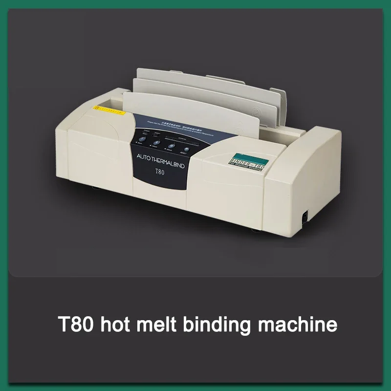 T80 Hot Melt Binding Machine Glue Binding Documents Contract Text Hot Melt Binding Machine A4