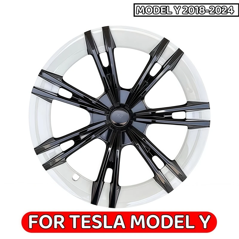 

19 Inch Wheel Caps 4PCS Wheel Cover Performance Replacement Wheel Hub Cap Full Rim Cover Accessories For Tesla Model Y 2018-2024
