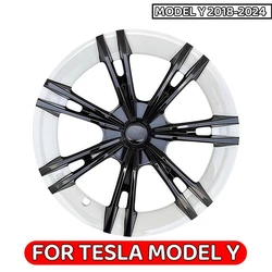 19 Inch Wheel Caps 4PCS Wheel Cover Performance Replacement Wheel Hub Cap Full Rim Cover Accessories For Tesla Model Y 2018-2024
