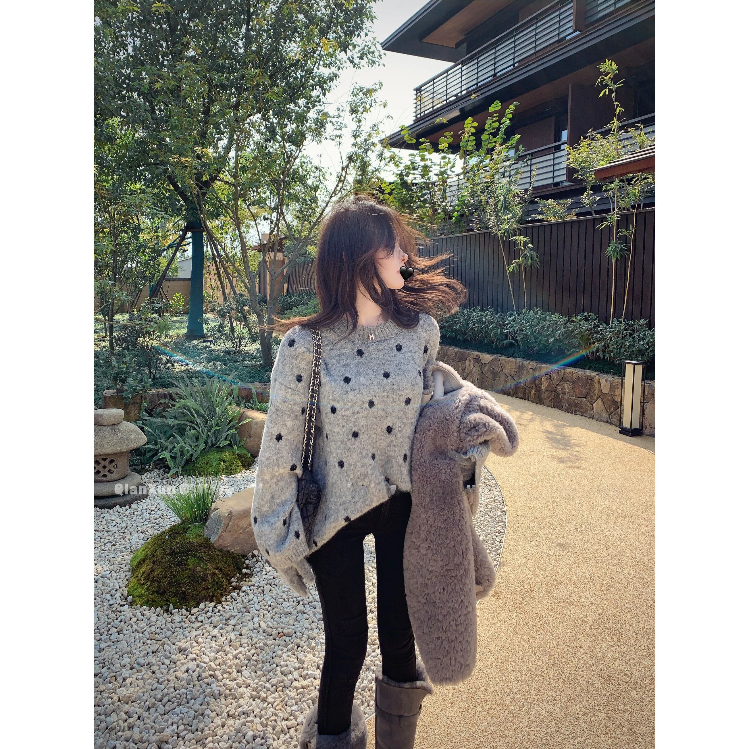 

Faionable High Waist Slimming Casual Pants for Women Straight Leg Pants mid Waist Korean Sle QDN5243 Trousers