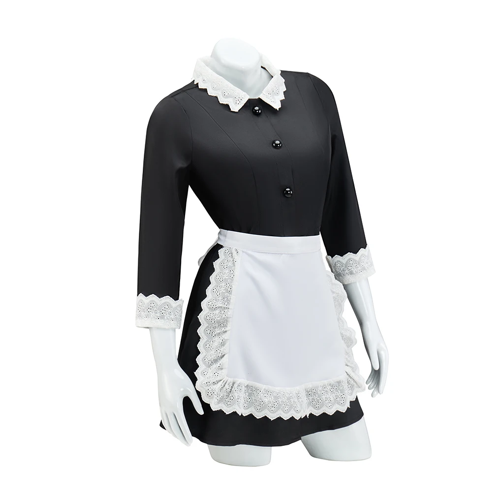 American Cosplay Horror Story Moira O'Hara زي المرأة فستان خادمة مثير مع المئزر زي حفلة الهالوين كوس فستان