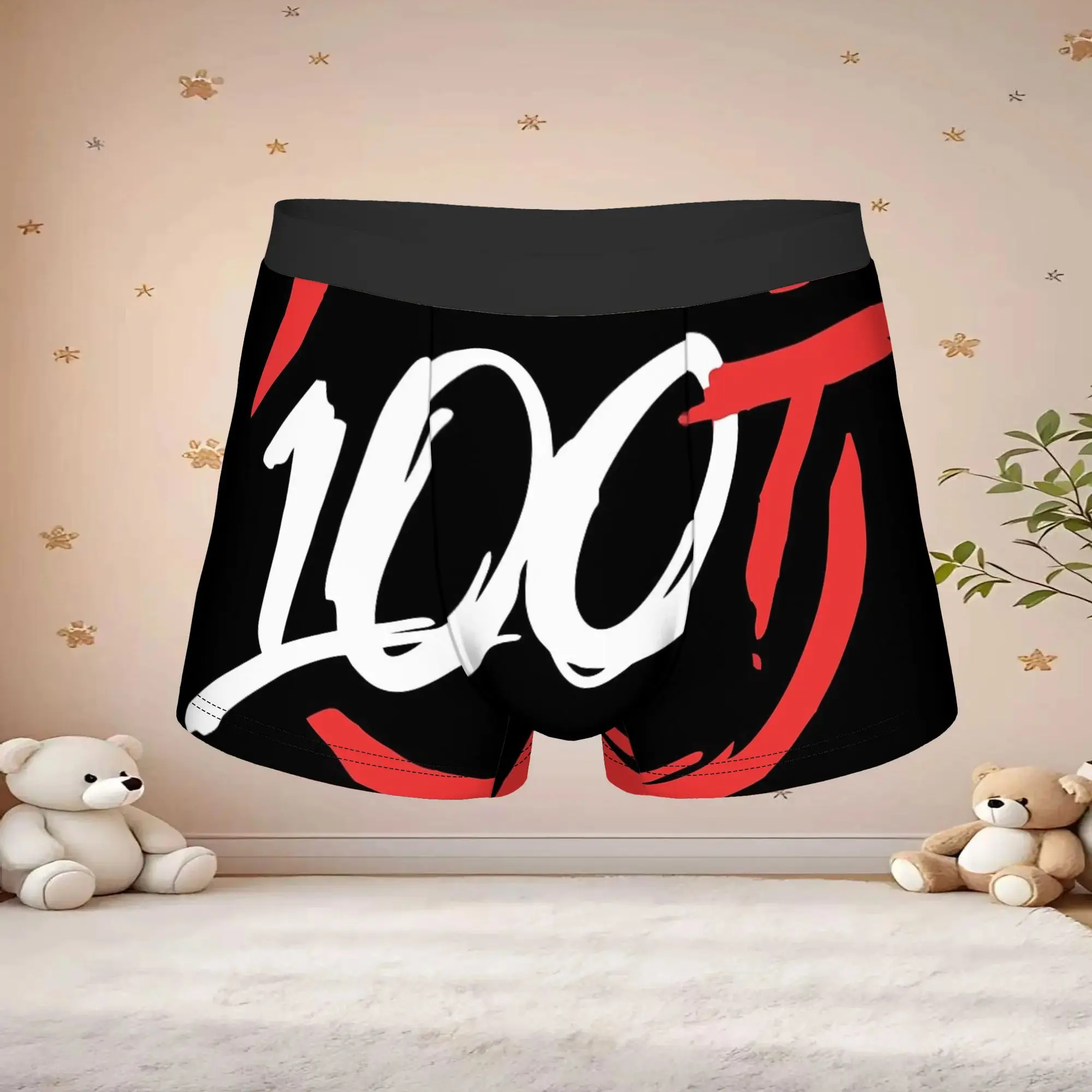 1pc Popular 100 Thieves boxers Counter Strike Novelty Panties Men's Underwear Print Shorts Boxer Briefs
