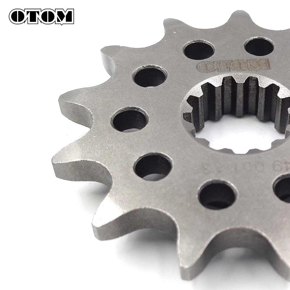 OTOM Motorcycle 520-13/14 Tooth Front Chain Sprocket Engine Forging Wheel For ZONGSHEN NC250 KAYO T6 K6 Off-road Motorbike Part