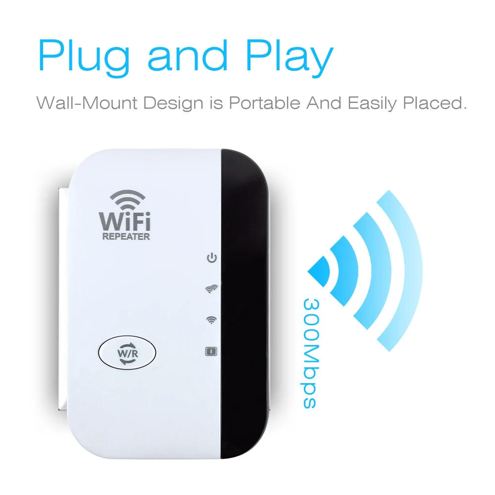 300Mbps WiFi Repeater Wifi Booster Amplifier WiFi Booster Wi Fi Signal 802.11N Long Range Wireless Wi-Fi Repeater Access Point