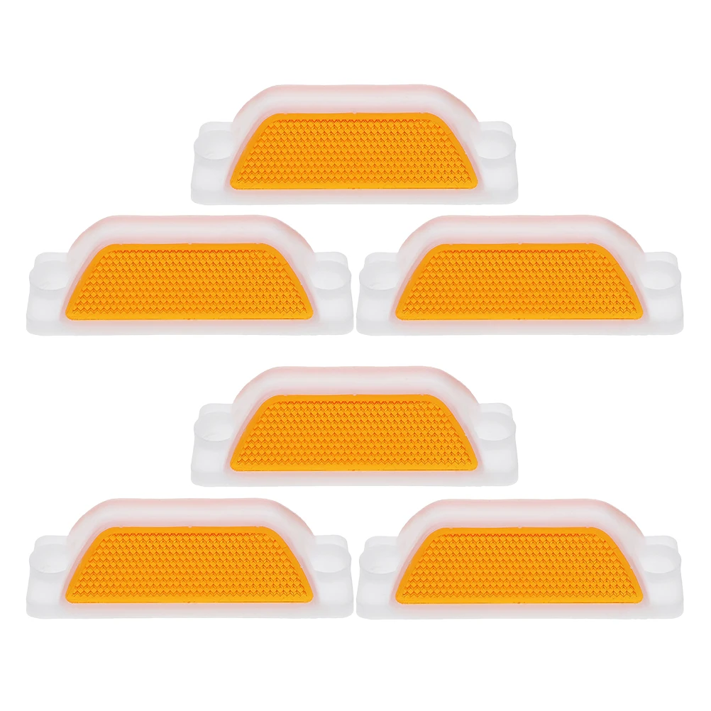 

6pcs Reflective Delineator Markers Heavy Duty High Visibility Driveway Lane Pavement Traffic Guidance Contour Signs